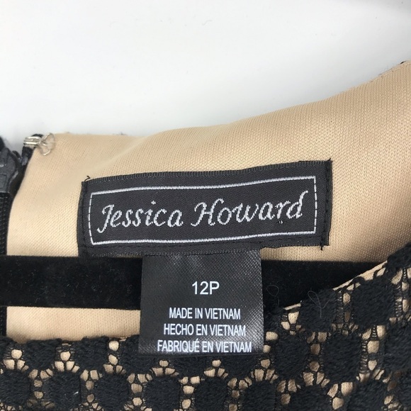 Jessica Howard Lace Overlay Dress size12P - Picture 5 of 5